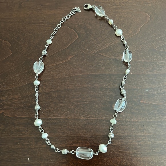 Silpada necklace glass bead and pearl - Picture 5 of 5